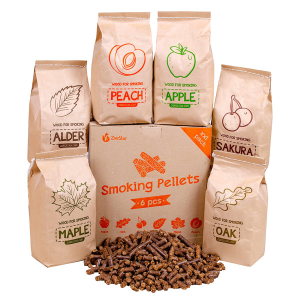 Zorestar Smoker Pellets Variety Pack 100 AllNatural Wood Smoking
